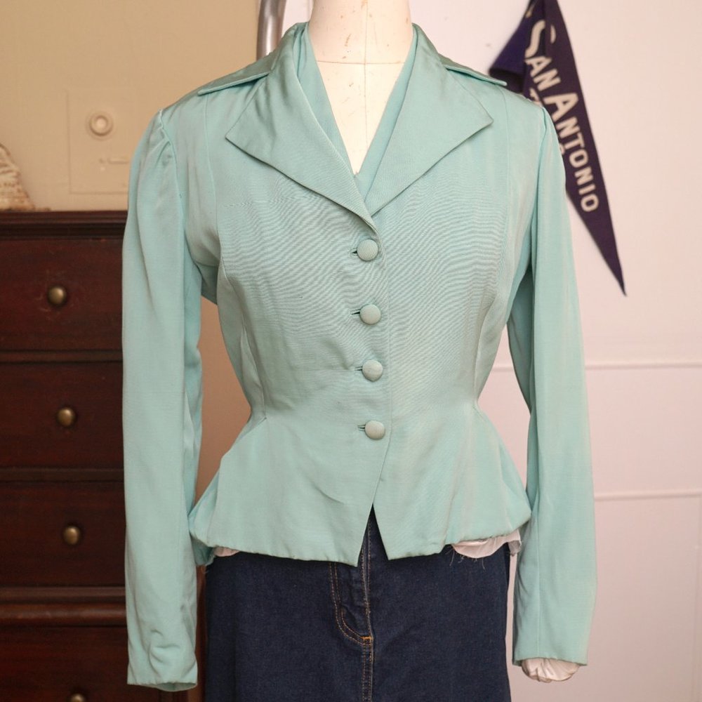 40s / 1940s Couture “Femme Madrid” Top and Jacket Set - AS IS